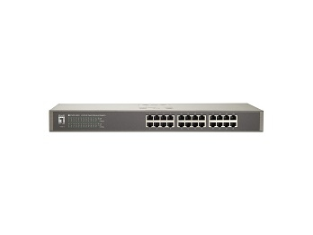 LevelOne FSW-2450 verkkokytkin Hallitsematon Fast Ethernet (10/100) Musta