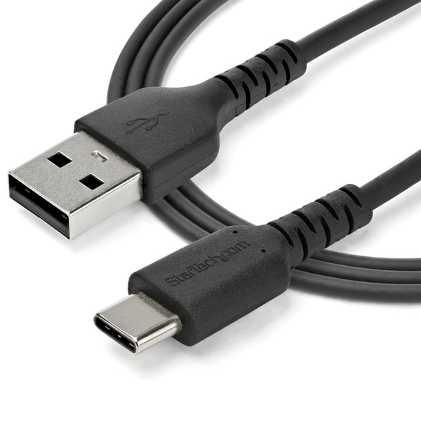 StarTech.com RUSB2AC2MB USB-kabel USB 2.0 2 m USB A USB C 0,48 Gbit/sek. 60 W Sort