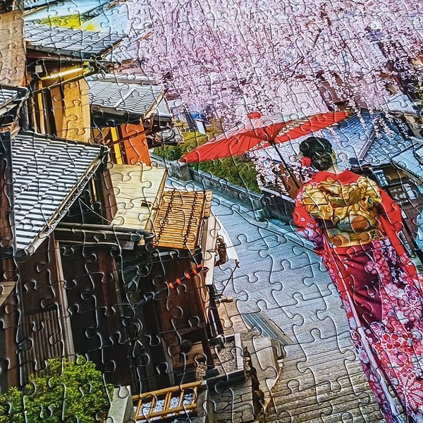 Tactic Puzzle Lovers Woman walking in Kyoto 1000 pcs puzzle
