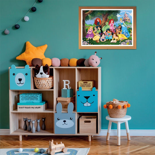 Clementoni Supercolor Disney Princess Puslespil 104 stk Tegnefilm