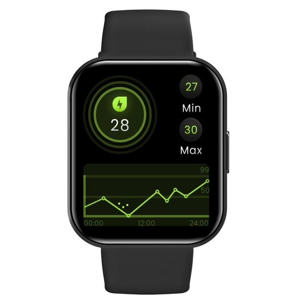 Celly TRAINERWATCH2BK smartklocka och träningsklocka 4,6 cm (1.81") Digital 320 x 320 pixlar Pekskärm Svart GPS