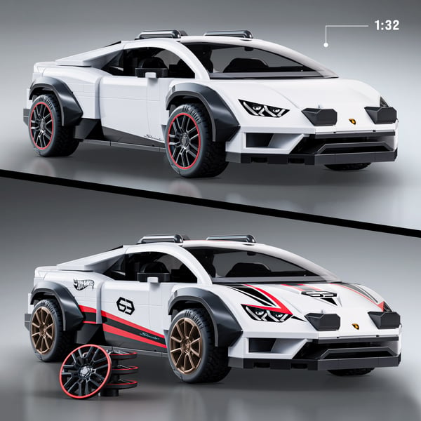 Mattel Brick Shop Hot Wheels Lamborghini Huracan Sterrato