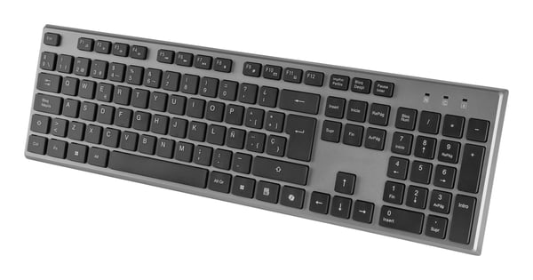 Tacens 6ZENITHIT tastatur Mus inkluderet Hjemme/kontor RF trådløst QWERTY Italiensk Grå