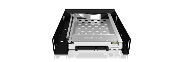 ICY BOX IB-2217StS 8,89 cm (3.5") Fack för datalagringsenhet Svart