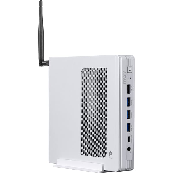 MSI PRO DP10 A14MG-007BEU persondatorer/arbetsstationer Intel® Pentium® Gold G7400 1,1L storlek PC Mini-PC, barebone Vit
