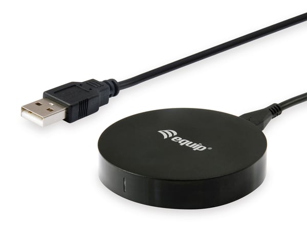 Equip 245500 mobilladdare Smartphone Svart USB Trådlös laddning Snabb laddning inomhus