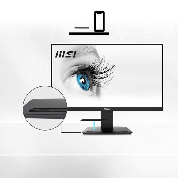 MSI Pro MP2412 computerskærm 60,5 cm (23.8") 1920 x 1080 pixel Fuld HD LCD Sort