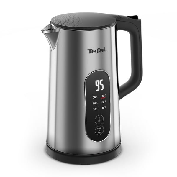 Tefal Selection KI871DE0 vedenkeitin 1,7 L 1500 W Musta, Ruostumaton teräs