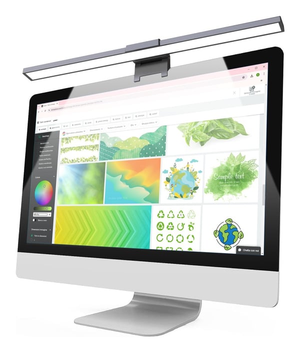 Techly I-LAMP-DSK11 Monitorlys Sort 66 250 lm