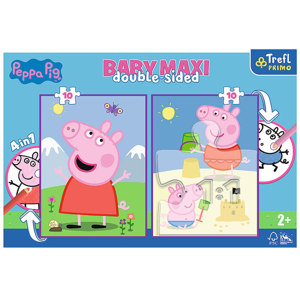 Peppa Pig Baby Maxi Good Day Puslespil 10 stk Tegnefilm