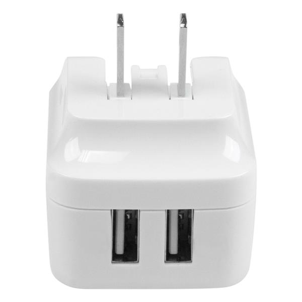 StarTech.com USB2PACWH oplader til mobil enhed Smartphone, Tablet Hvid Vekselstrøm Indendørs