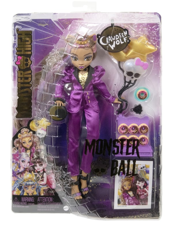 Monster High Monster Ball Clawdeen Wolf Doll