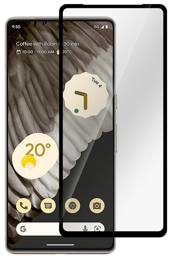 eSTUFF Google Pixel 9A Skærmbeskytter. Fuld dækning Hærdet glas. Titan Shield
