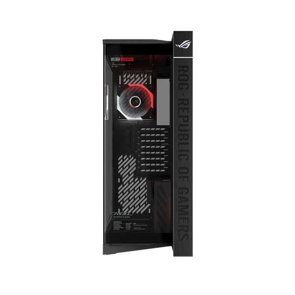 ASUS ROG CRONOX GR801 CURVE TG ARGB BLACK Midi Tower Svart