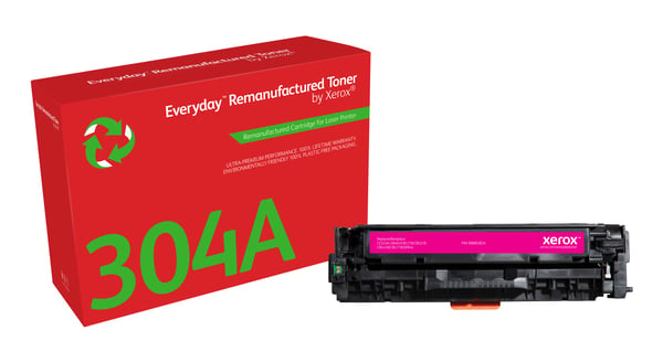Everyday™ Magenta Remanufactured Toner by Xerox compatible with HP 304A (CC533A), Standard capacity
