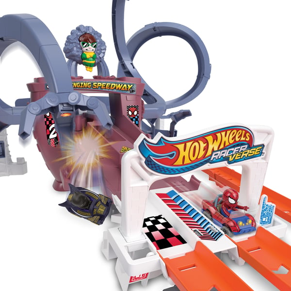 Hot Wheels Racer Verse RACERVERSE Spider-Man's Web Slinging Speedway -autorata