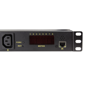 LogiLink PDU8P01 tehonjakeluyksikkö 8 AC-pistorasia(a) 1U Musta