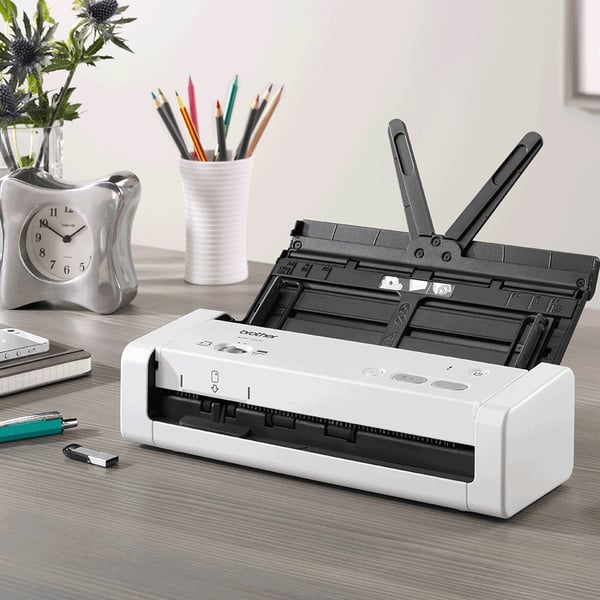 Brother ADS-1200 skannrar ADF-skanner 600 x 600 DPI A4 Svart, Vit