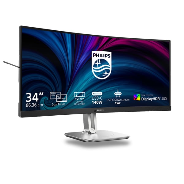 Philips 5000 series 34B2U5900C/00 computerskærm 86,4 cm (34") 5120 x 2160 pixel WUHD LCD Grå