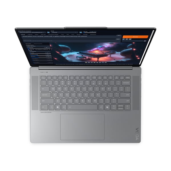Lenovo Yoga Slim 7 15ILL9 Copilot+ PC Intel Core Ultra 7 256V Laptop 38,9 cm (15.3") 2.8K 16 GB LPDDR5x-SDRAM 1 TB SSD Wi-Fi 7 (802.11be) Windows 11 Home Tysk Grå