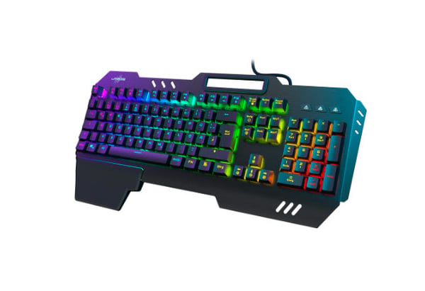 Hama Exodus 800 Mechanical tangentbord Spela USB QWERTZ tyska Svart