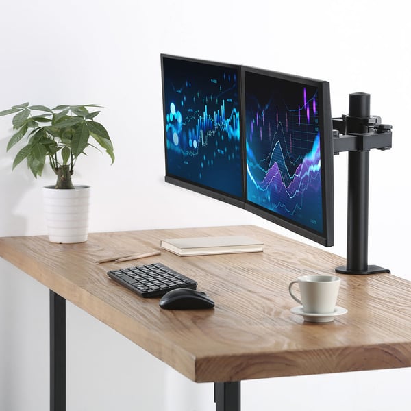 ACT AC8326 skærmbeslag og -stativer 81,3 cm (32") Skrivebord Sort