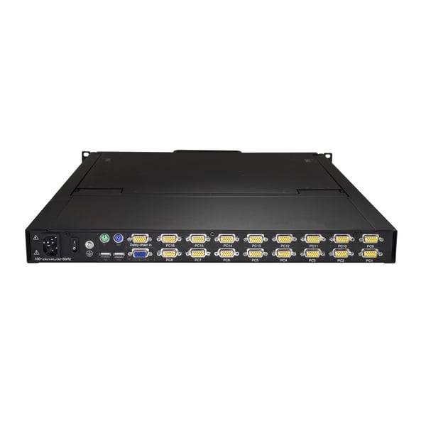 StarTech.com RKCONS1916K telinekonsoli 48,3 cm (19") 1280 x 1024 pikseliä Musta 1U