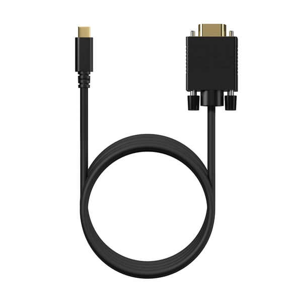 AISENS A109-0693 videokaapeli-adapteri 1,8 m USB Type-C VGA (D-Sub) Musta