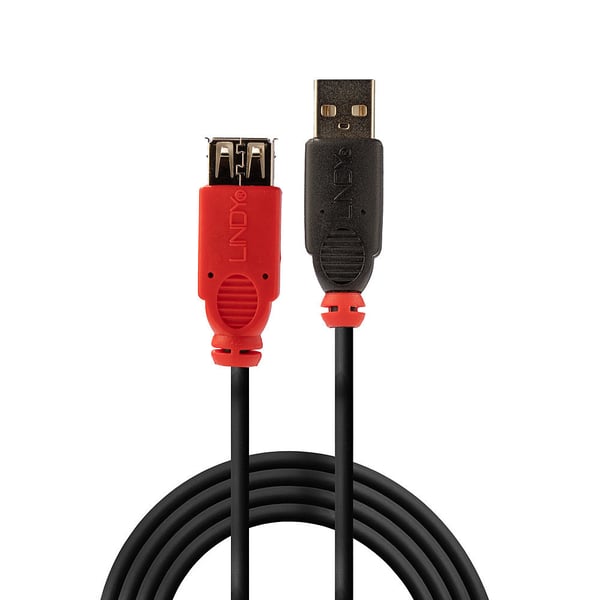 Lindy 42817 USB-kabel USB 2.0 5 m USB A 0,48 Gbit/sek. Sort