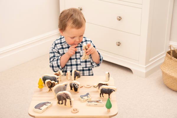 Tickit Wooden Wild Animal Blocks