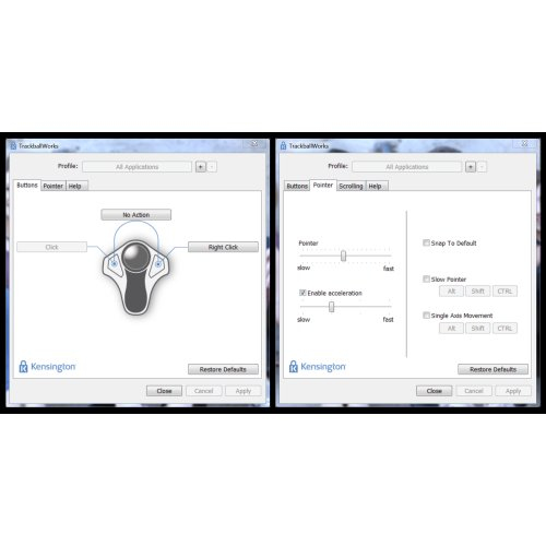 Kensington K64327F mus Spil USB Type-A + PS/2 Optisk