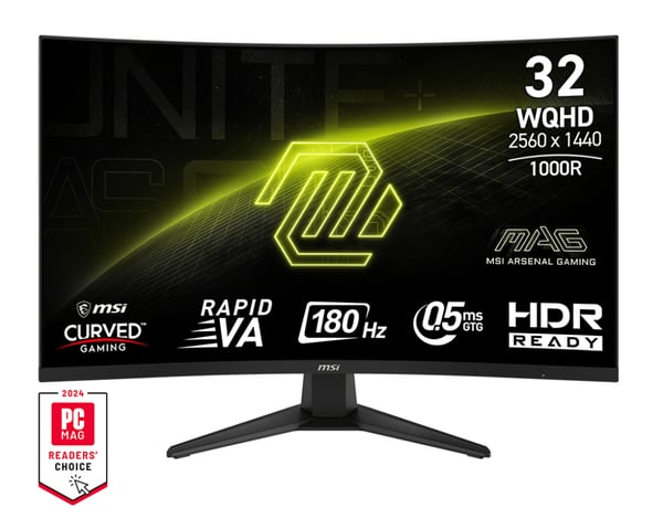 MSI MAG 325CQF computerskærm 80 cm (31.5") 2560 x 1440 pixel Wide Quad HD Sort