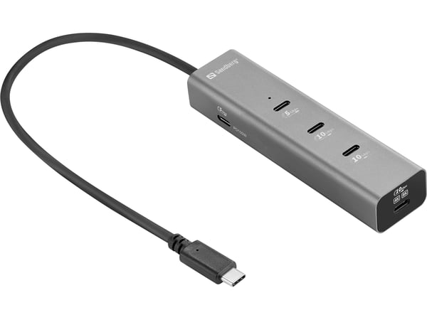 Sandberg 136-78 dockningsstationer för bärbara datorer Kabel USB 3.2 Gen 2 (3.1 Gen 2) Type-C Grå Sandberg 136-78 dockningsstationer för bärbara datorer Kabel USB 3.2 Gen 2 (3.1 Gen 2) Type-C Grå
