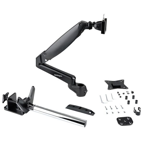 StarTech.com ARMPIVOTE2 monitorin kiinnike ja jalusta 124,5 cm (49") Vastaanotto Musta