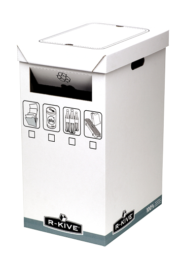 Fellowes R-Kive System Recycle Bin Förvaringslåda för mappar Grå, Vit