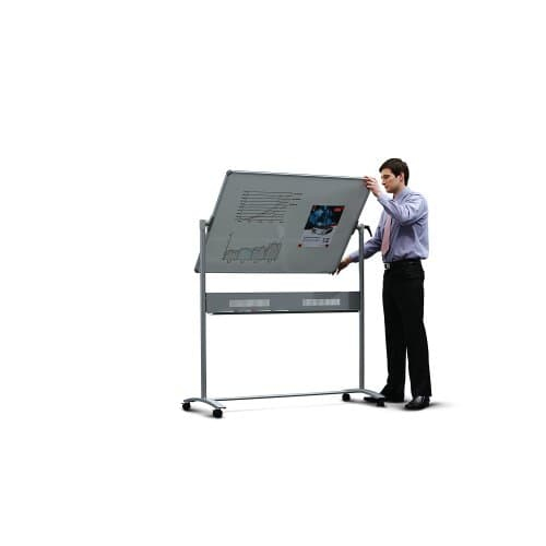 Nobo Impression Pro stål magnetisk mobilt whiteboard 1200 x 900 mm