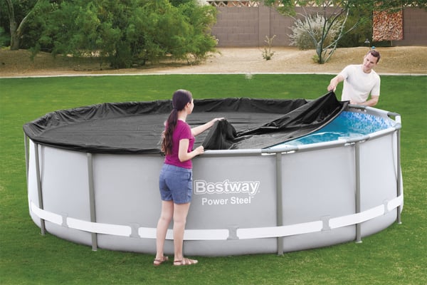 Bestway 58248 / 24 svømmepool afdækning Sikkerhedsafdækning til swimmingpool