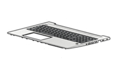 HP L45090-061 kannettavan tietokoneen varaosa Kotelon pohja + näppäimistö