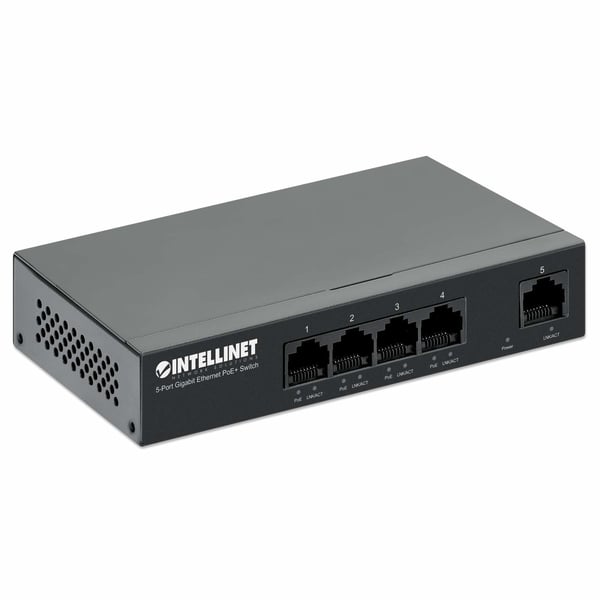 Intellinet 561792 nätverksswitchar Gigabit Ethernet (10/100/1000) Strömförsörjning via Ethernet (PoE) stöd Svart