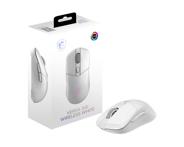 MSI Versa 300 Wireless hiiri Pelaaminen Oikeakätinen RF Wireless + Bluetooth + USB Type-C Optinen 8000 DPI