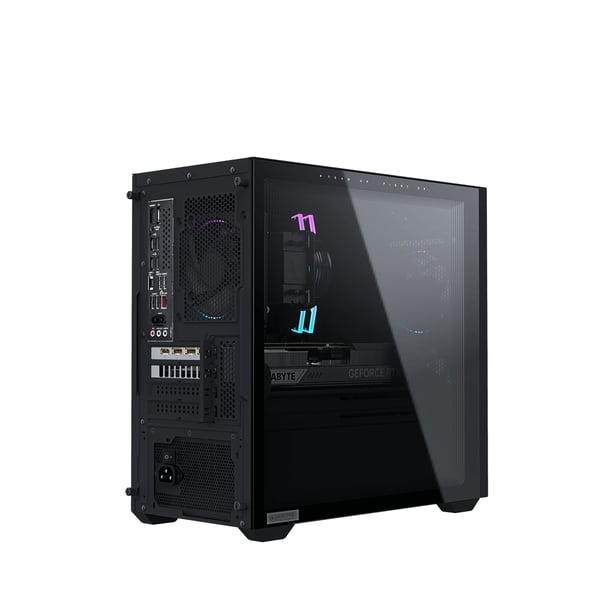 GIGABYTE AP3A7N7-5100 AMD Ryzen™ 7 9700X 32 GB DDR5-SDRAM 1 TB SSD NVIDIA GeForce RTX 5070 Windows 11 Home Skrivbord PC Svart