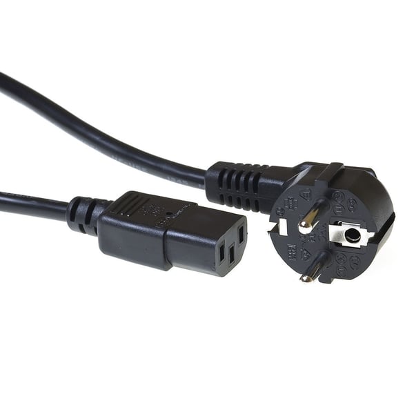 ACT AK5253 strömkablar Svart 0,25 m CEE7/7 IEC C13