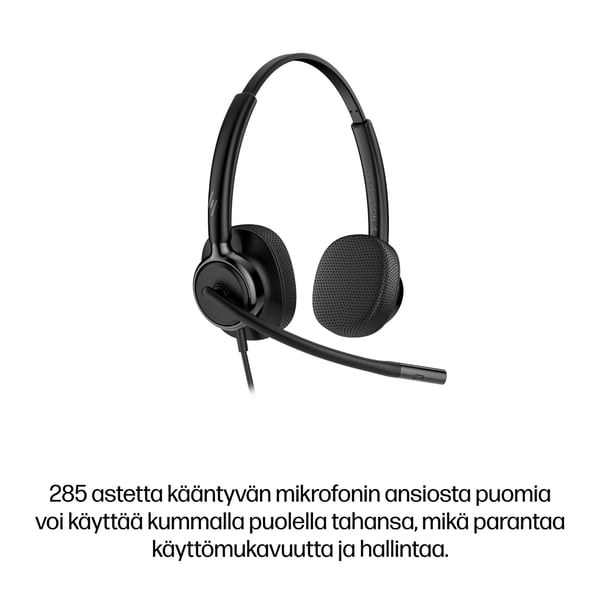 HP Poly Mission 425 -USB-stereokuulokemikrofoni, langallinen
