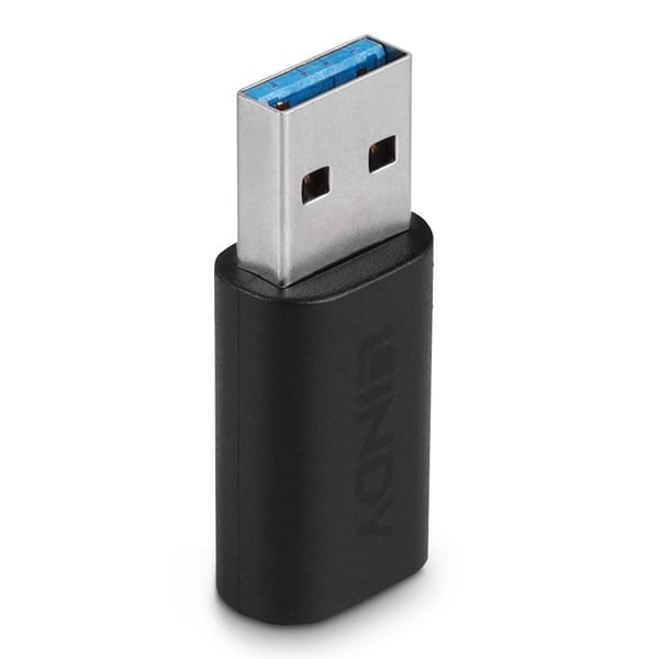 Lindy 41904 kabel kønsskifter USB 3.2 Type A USB 3.2 Type C Sort
