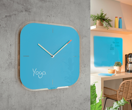Leitz Cosy tyst väggklocka, glas