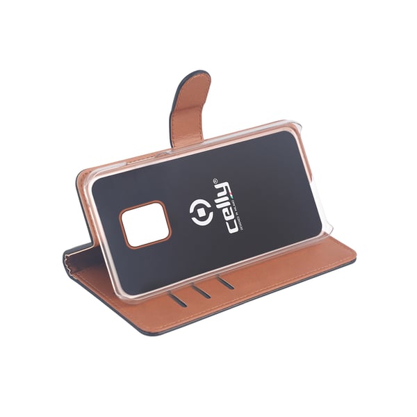 Celly WALLY794 mobiltelefon etui 16,2 cm (6.39") Folie Sort