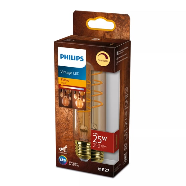 Philips Hehkulankalamppu, meripihkankeltainen 25W T32 E27