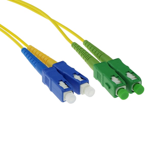 ACT SC/APC8 - SC/PC 9/125um OS1 DUPLEX (FOSCCD-*M-A-10M) 10m InfiniBand och fiberoptisk kabel Gul