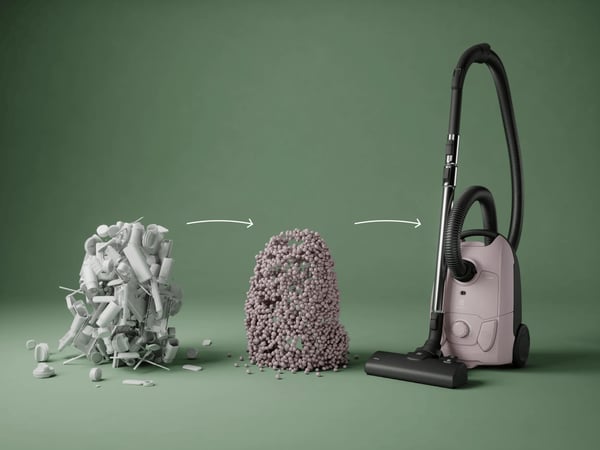 Electrolux EB51C1WP 3 L Tynnyri-imuri Kuiva 750 W Pussiton