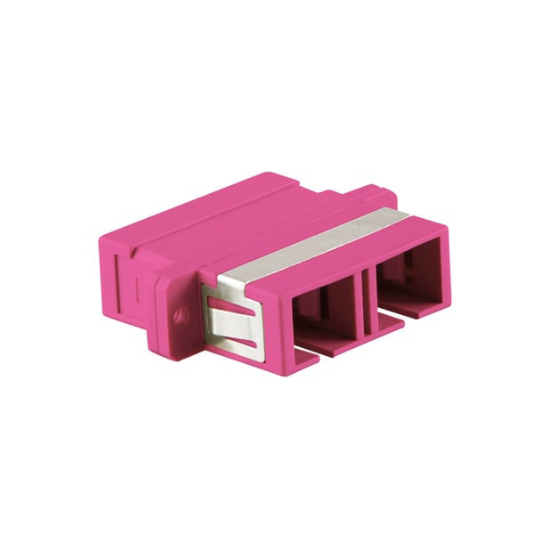 LogiLink SC/SC fiber adapter SC/SC 1 stk Lyserød